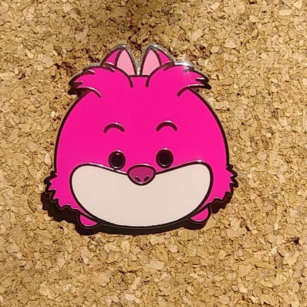 Disney Pin of Cheshire the cat tsum tsum.